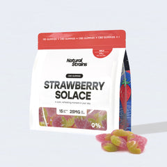 Strawberry Solace - Comforting Calm - 25mg x 15 CBD Gummies (375mg)