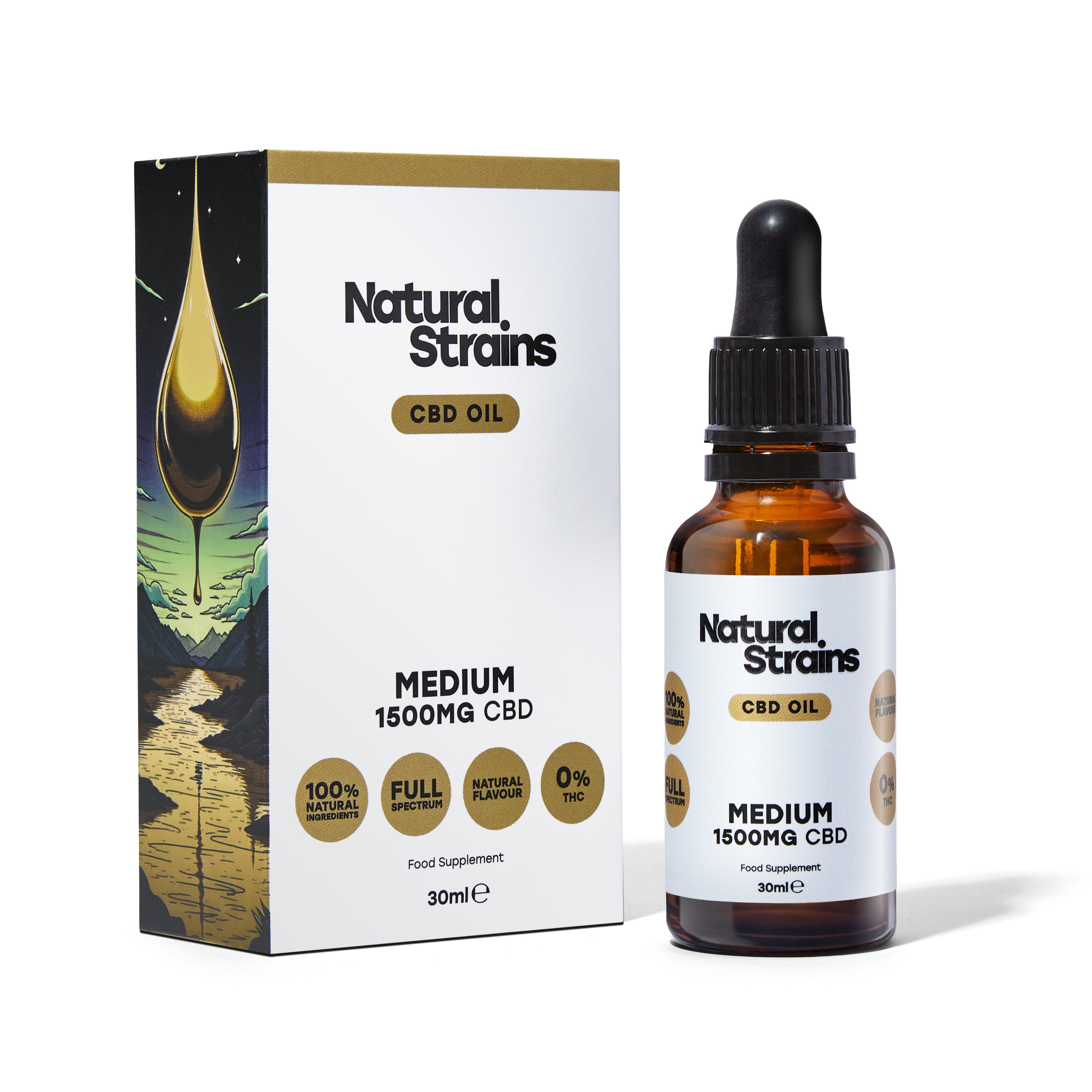 UNWIND Steady Release 1500mg CBD Oil – Natural Strains