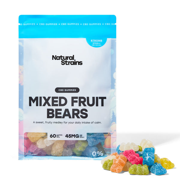 Mixed Fruit CBD Gummies (2700mg) – Natural Strains